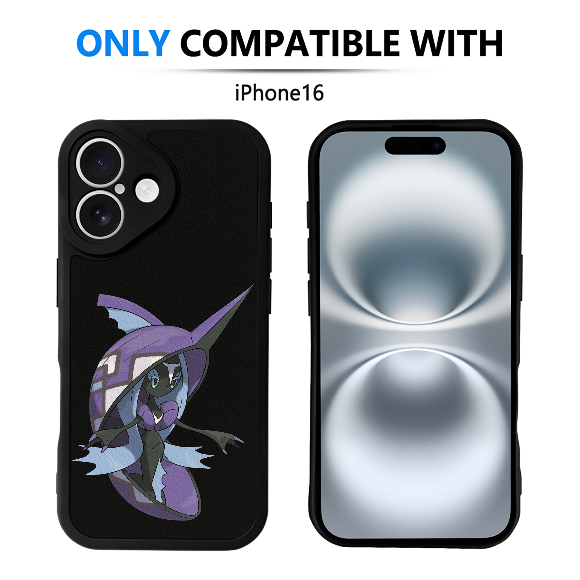 （画像用） ポケットモンスター Pokémon 【iPhone 16シリーズ対応】シリコンスマホケース（レザー調） 材質：シリコン